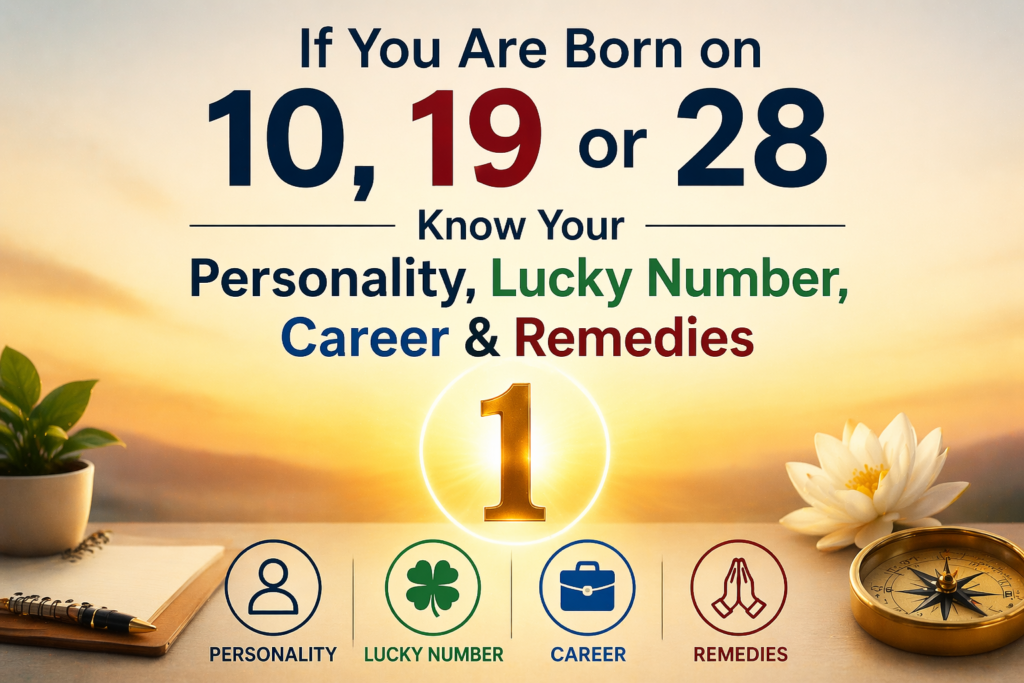 If You Are Born on 10, 19 or 28, Know Your Personality, Lucky Number, Career & Remedies