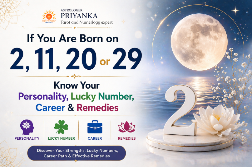 If You Are Born on 2, 11, 20 or 29, Know Your Personality, Lucky Number, Career & Remedies