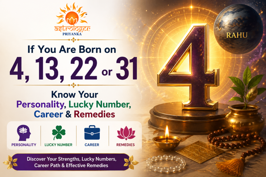 If You Are Born on 4, 13, 22 or 31, Know Your Personality, Lucky Number, Career & Remedies