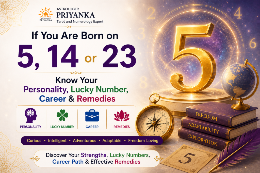 If You Are Born on 5, 14 or 23, Know Your Personality, Lucky Number, Career & Remedies Introduction
