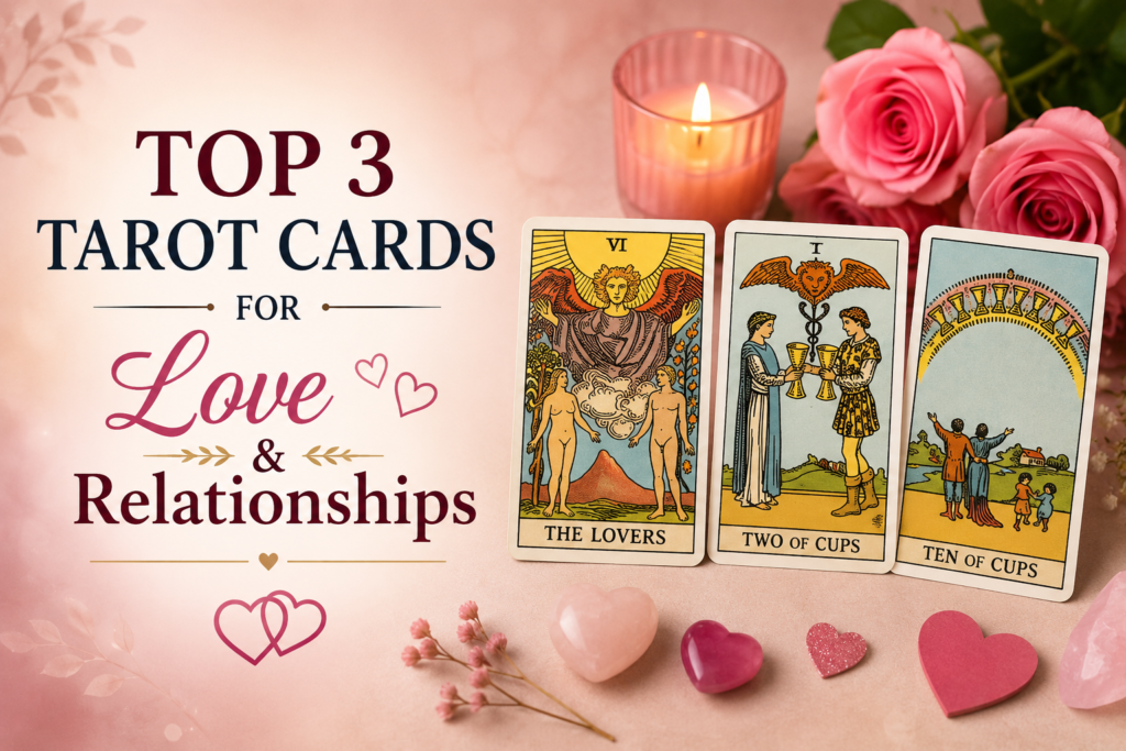 Top 3 Tarot Cards for Love and Relationships: Meanings & Guidance