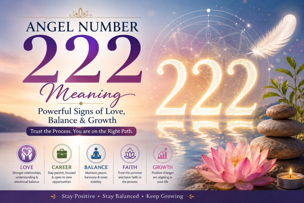 Angel Number 222 Meaning: Powerful Signs of Love, Balance & Growth